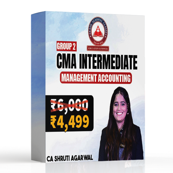 Picture of CMA Inter Group 2 - Management Accounting - by CA Shruti Agarwal