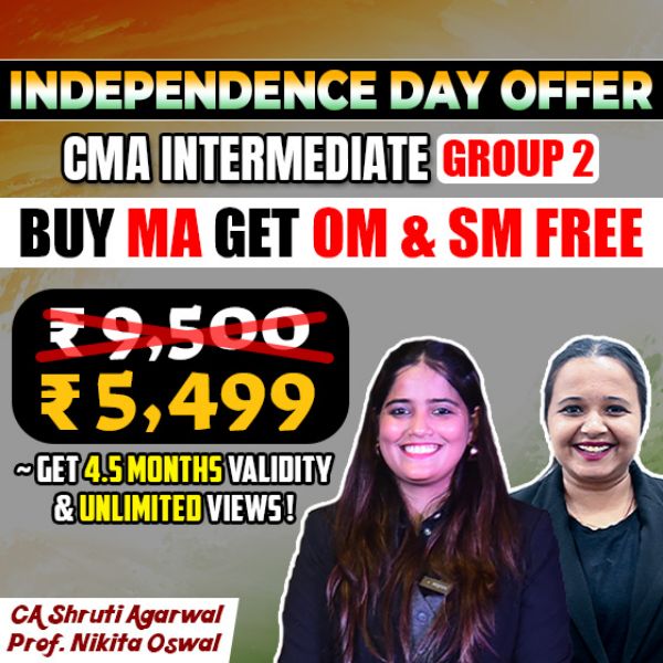Picture of CMA INTER G2 MANAGEMENT ACCOUNTING & OMSM COMBO[INDEPENDENCE DAY OFFER]