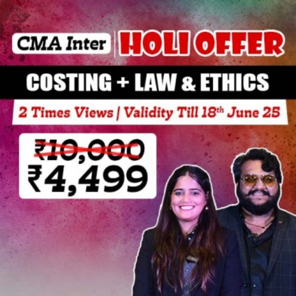 Picture of CMA INTER G1 COSTING & LAW COMBO [HOLI OFFER]