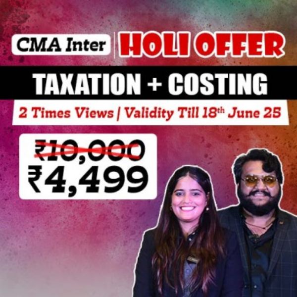 Picture of CMA INTER G1 TAXATION & COSTING COMBO [HOLI OFFER]