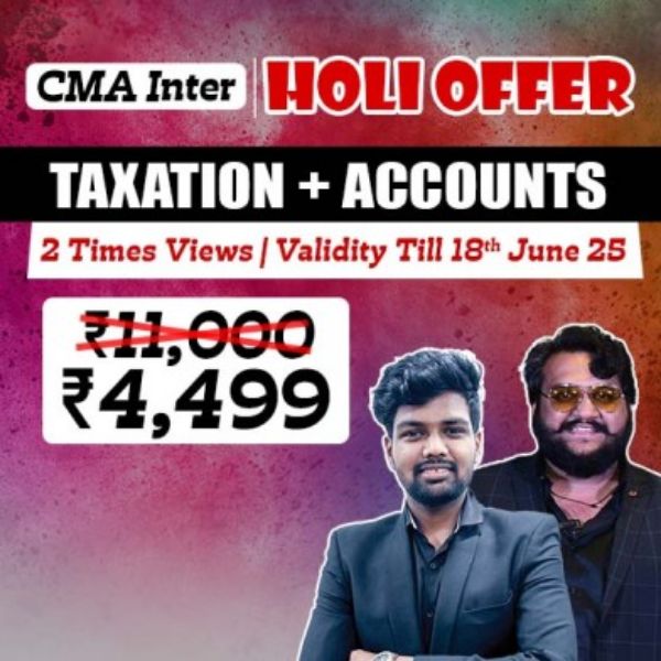 Picture of CMA INTER G1 TAXATION & ACCOUNTS COMBO [HOLI OFFER]