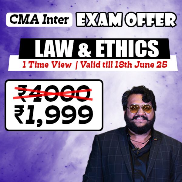 Picture of CMA INTER GROUP 1- PAPER 5- LAW & ETHICS [EXAM OFFER]