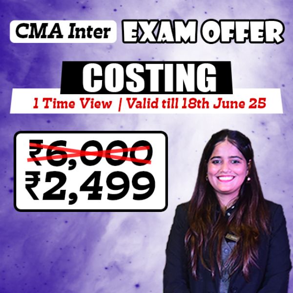Picture of CMA INTER GROUP 1- COST ACCOUNTING [EXAM OFFER]