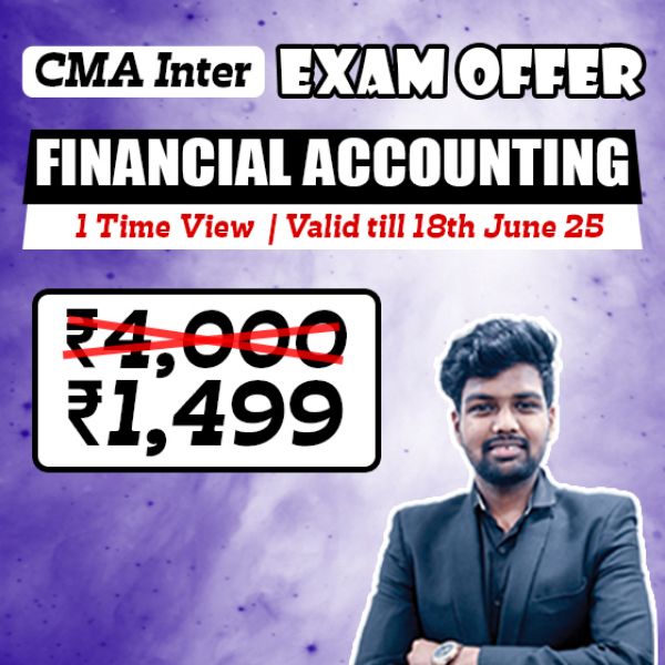 Picture of CMA INTER GROUP 1- FINANCIAL ACCOUNTING [EXAM OFFER]