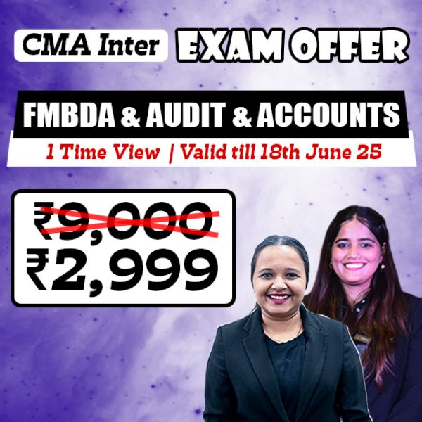 Picture of CMA INTER COMBO- GROUP 2 FMDA + CO. A/C & AUDIT [EXAM OFFER]