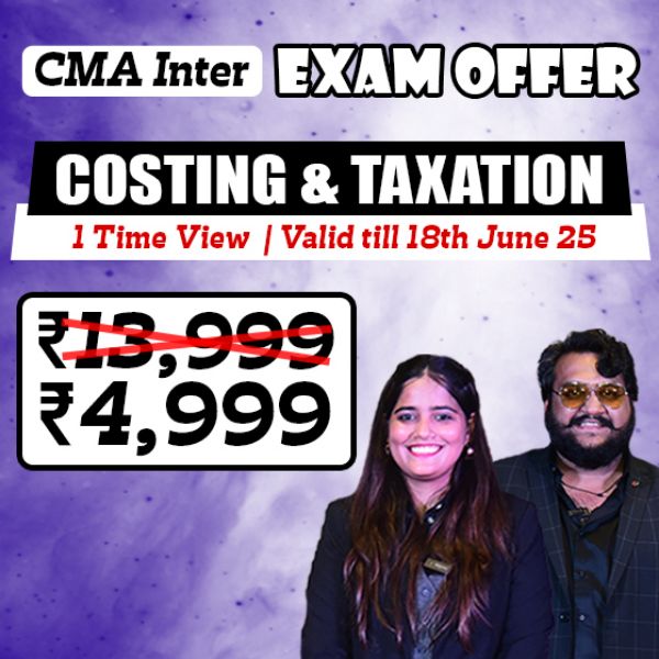 Picture of CMA INTER COMBO GROUP 1- COST ACCOUNTING +  TAXATION [EXAM OFFER]
