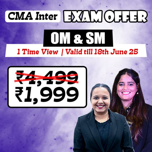 Picture of CMA INTER G2- OM & SM [EXAM OFFER]