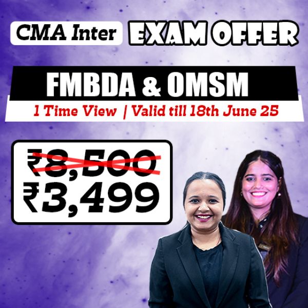 Picture of CMA INTER COMBO- GROUP 2 FMDA + OM & SM [EXAM OFFER]