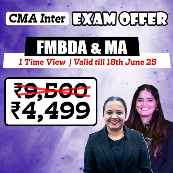 Picture of CMA INTER COMBO- GROUP 2 FMDA + MANAGEMENT ACCOUNTING (EXAM OFFER)
