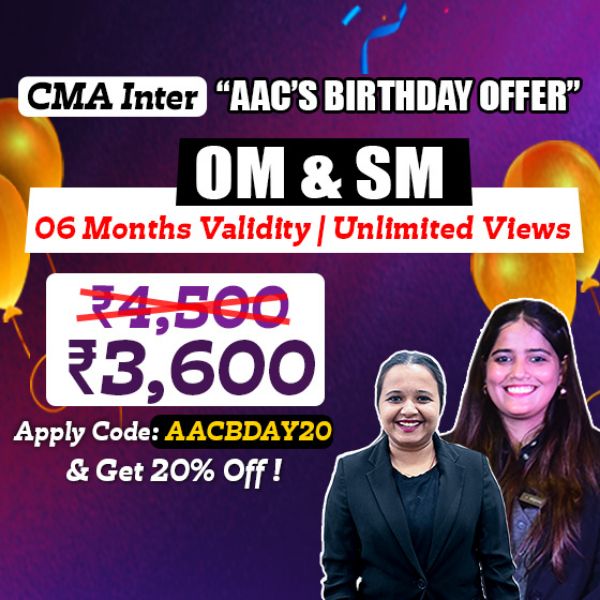 Picture of CMA INTER G2- OM & SM (AAC'S BIRTHDAY OFFER)