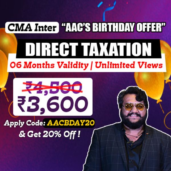 Picture of CMA INTER GROUP 1- DIRECT TAXATION (AAC'S BIRTHDAY OFFER)