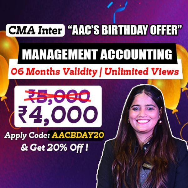 Picture of CMA INTER GROUP 2- MANAGEMENT ACCOUNTING (AAC'S BIRTHDAY OFFER)