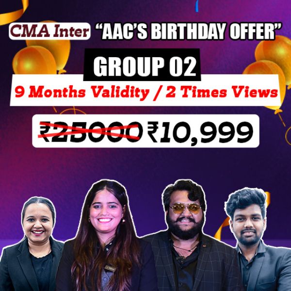 Picture of CMA INTER GROUP 2 COMBO- (AAC'S BIRTHDAY OFFER)