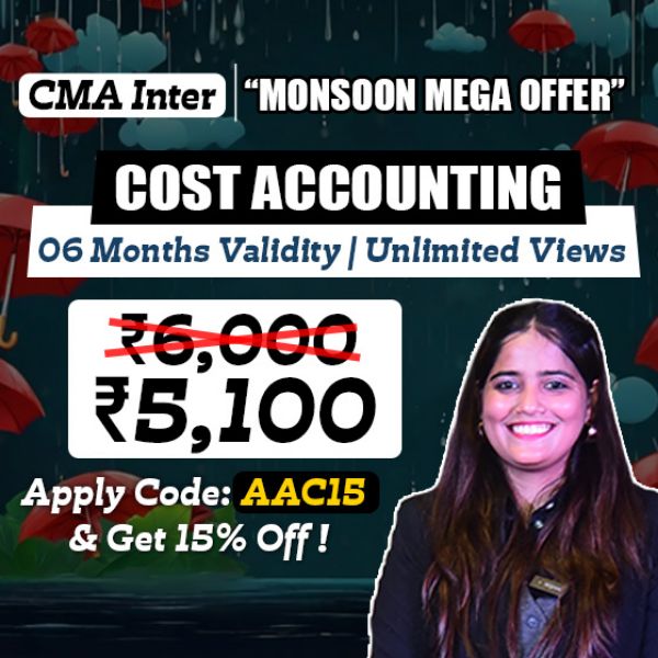 Picture of CMA INTER GROUP 1 - COST ACCOUNTING (MONSOON MEGA OFFER)
