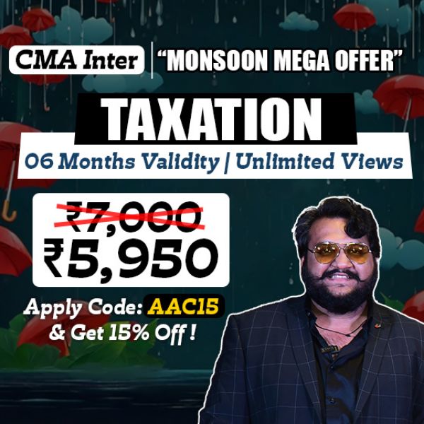 Picture of CMA INTER GROUP 1 - TAXATION (MONSOON MEGA OFFER)