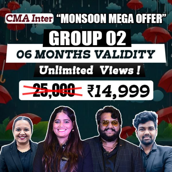 Picture of CMA INTER COMBO  - GROUP 2 (MONSOON MEGA OFFER)