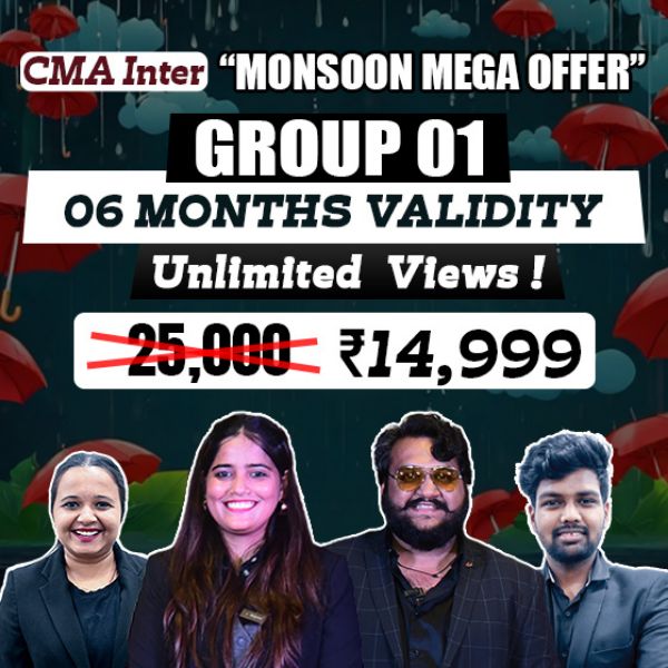 Picture of CMA INTER COMBO  - GROUP 1 (MONSOON MEGA OFFER)