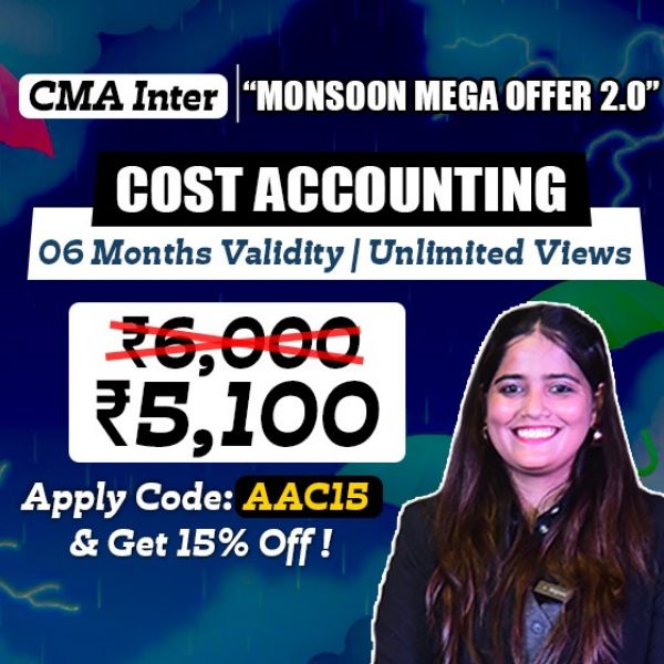Picture of CMA INTER GROUP 1 - COST ACCOUNTING [MONSOON MEGA OFER 2.0]