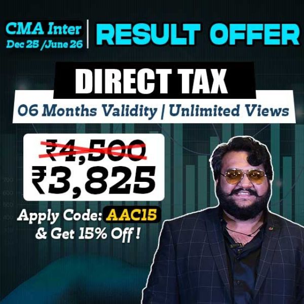 Picture of CMA INTER GROUP 1- DIRECT TAXATION (RESULT OFFER)