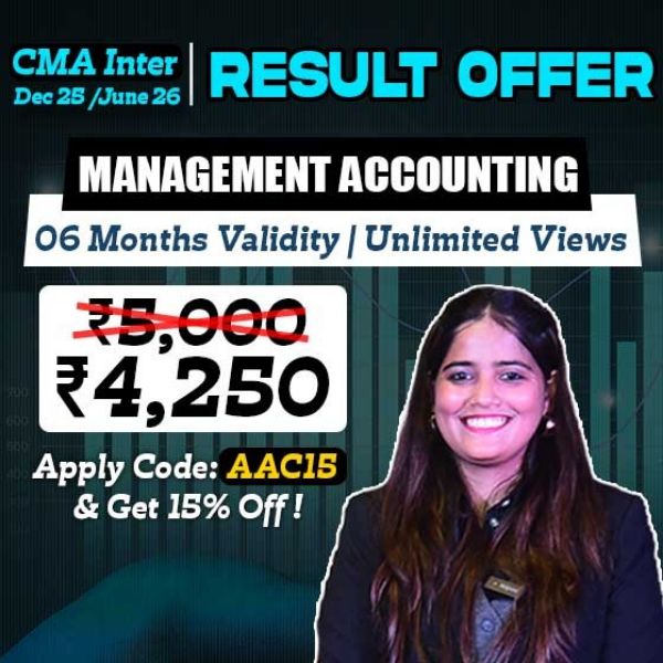 Picture of CMA INTER GROUP 2- MANAGEMENT ACCOUNTING (RESULT OFFER)