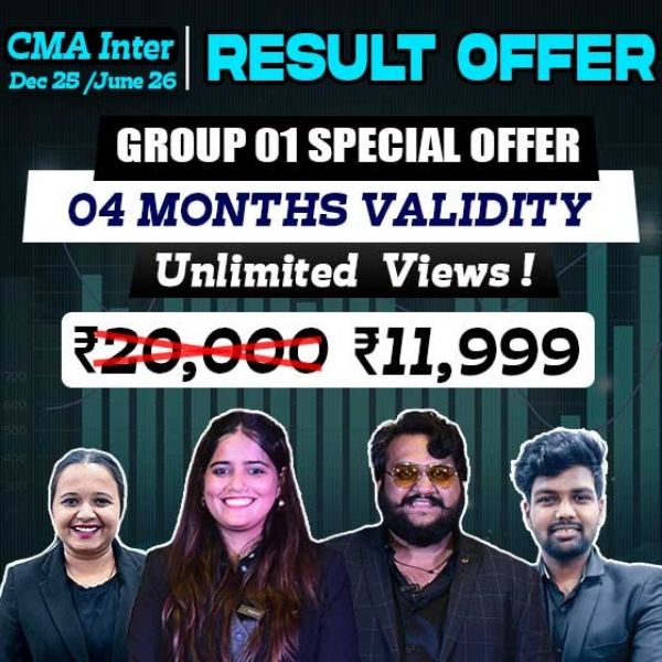 Picture of CMA INTER COMBO  - GROUP 1 (RESULT OFFER) 4 MONTHS 