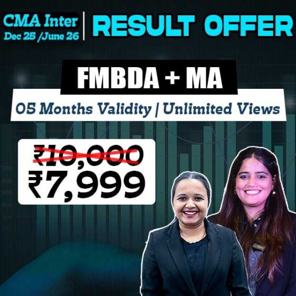Picture of CMA INTER COMBO- GROUP 2 FMDA + MANAGEMENT ACCOUNTING (RESULT OFFER)