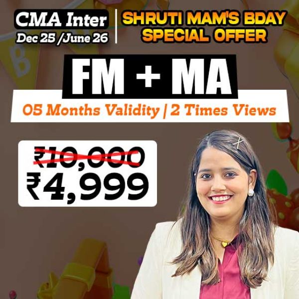 Picture of CMA INTER G2 Financial Management + Management Accounting Combo (SHRUTI MAM's SPECIAL BIRTHDAY OFFER)