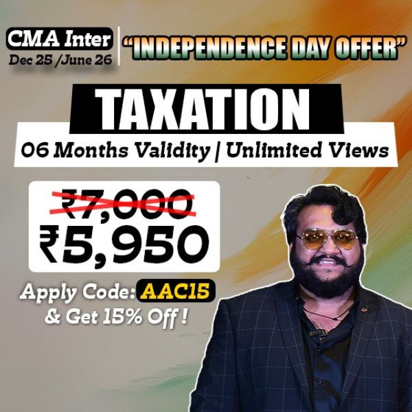 Picture of CMA INTER GROUP 1 - TAXATION(INDEPENDENCE DAY OFFER)
