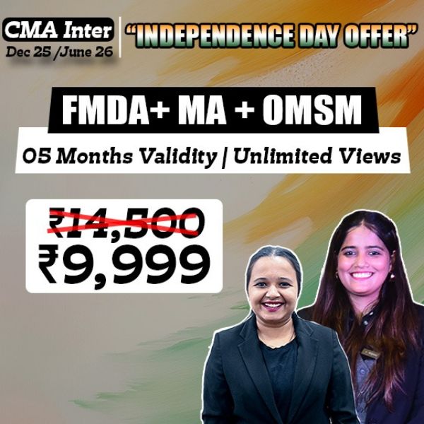 Picture of CMA INTER G2 FMDA, MANAGEMENT ACCOUNTING & OM-SM COMBO (INDEPENDENCE DAY OFFER)