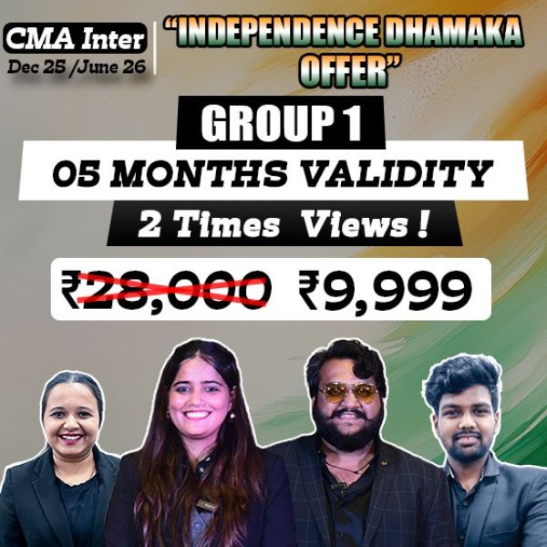 Picture of CMA INTER GROUP 1 COMBO (NEW SYLLABUS)- (INDEPENDENCE DAY OFFER)
