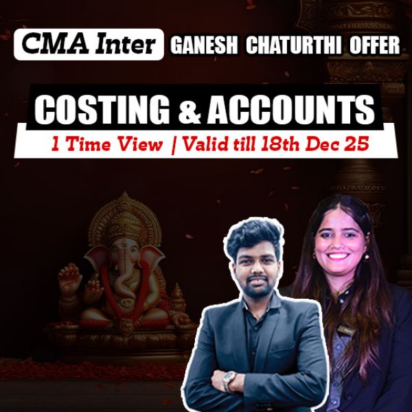 Picture of CMA INTER COMBO GROUP 1- COSTING + ACCOUNTS [GANESH CHATURTHI OFFER]