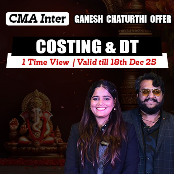 Picture of CMA INTER COMBO GROUP 1- COSTING + DIRECT TAXATION [GANESH CHATURTHI OFFER]