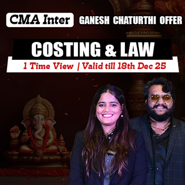 Picture of CMA INTER COMBO GROUP 1- COSTING + LAW & ETHICS [GANESH CHATURTHI OFFER]