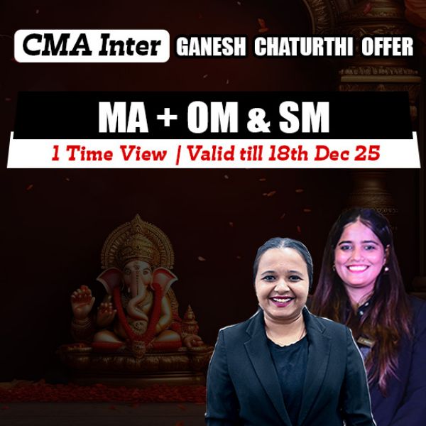 Picture of CMA INTER COMBO- GROUP 2 MA + OM & SM [GANESH CHATURTHI OFFER]