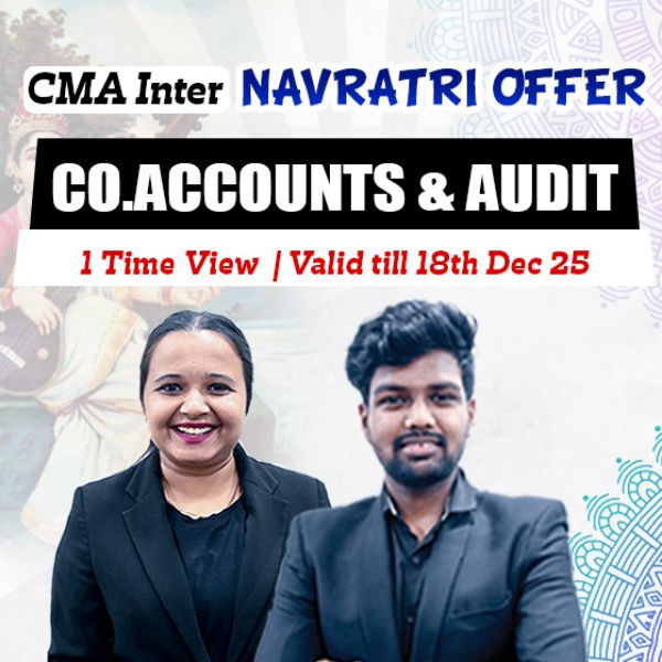 Picture of CMA INTER G2- PAPER 10: CORPORATE ACCOUNTING AND AUDITING [NAVRATRI OFFER]