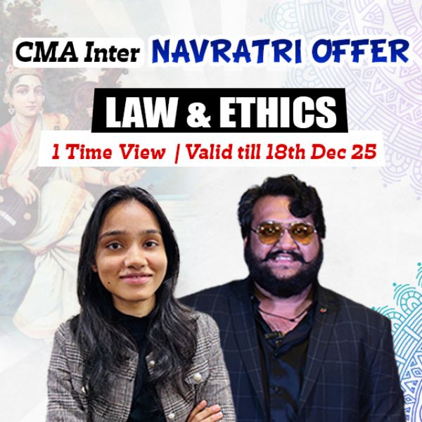 Picture of CMA INTER GROUP 1- PAPER 5- LAW & ETHICS [NAVRATRI OFFER]