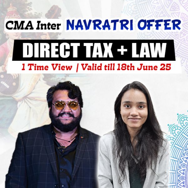 Picture of CMA INTER COMBO GROUP 1- DIRECT TAX + LAW & ETHICS [NAVRATRI OFFER]