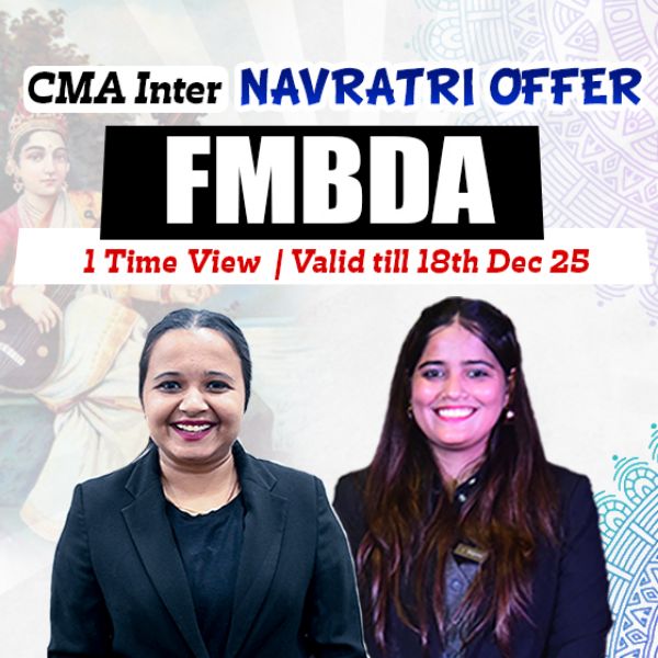 Picture of CMA INTER G2-PAPER 11: FMBDA [NAVRATRI OFFER]
