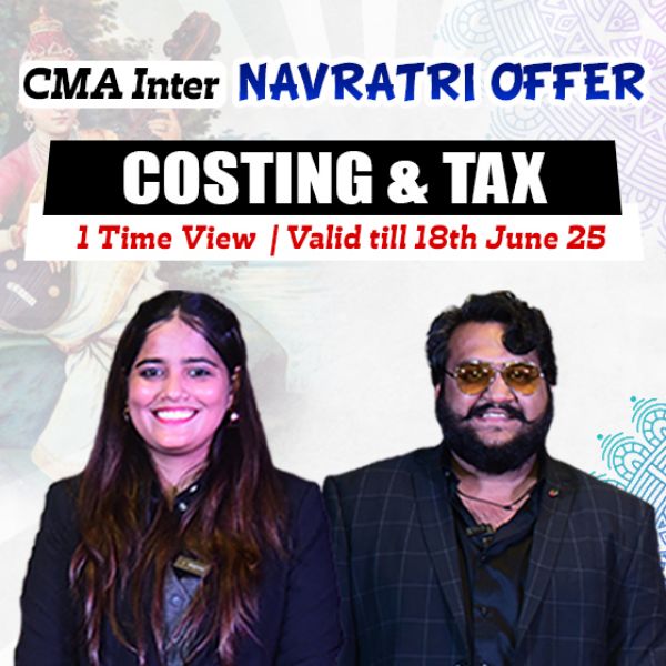 Picture of CMA INTER COMBO GROUP 1- COST ACCOUNTING +  TAXATION [NAVRATRI OFFER]