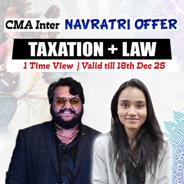 Picture of CMA INTER COMBO- GROUP 1  TAXATION + LAW & ETHICS [NAVRATRI OFFER]