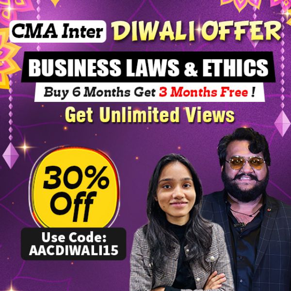 Picture of CMA Inter Business Laws & Ethics - CMA Shiksha Singh [DIWALI DHAMAKA OFFER]