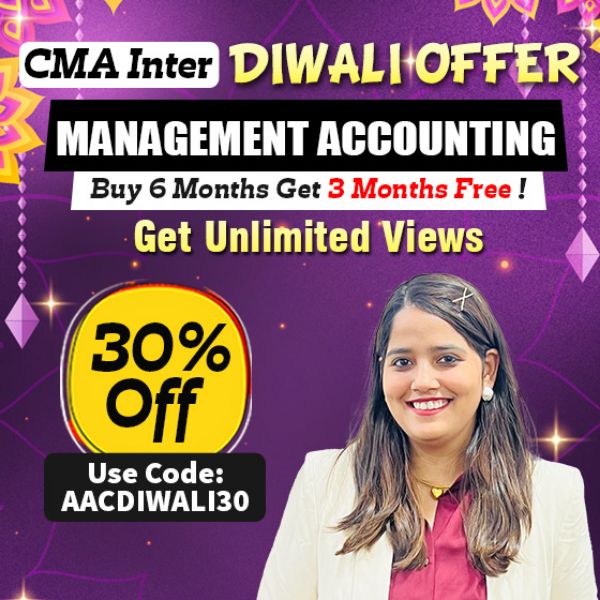 Picture of CMA INTER GROUP 2- MANAGEMENT ACCOUNTING [DIWALI DHAMAKA OFFER]