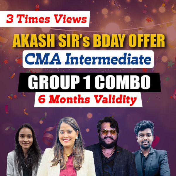 Picture of CMA Inter Group 1 Combo [Akash Sir's Bday Offer - 3 Times Views] 