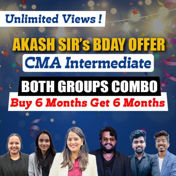 Picture of CMA Inter Both Groups Combo [Akash Sir's Bday Offer - Unlimited Views] 
