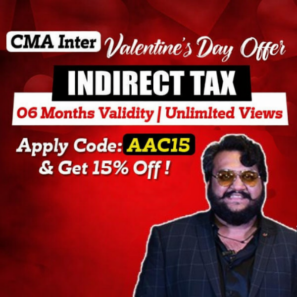 Picture of CMA INTER GROUP 1- INDIRECT TAXATION [VALENTINES WEEK OFFER]