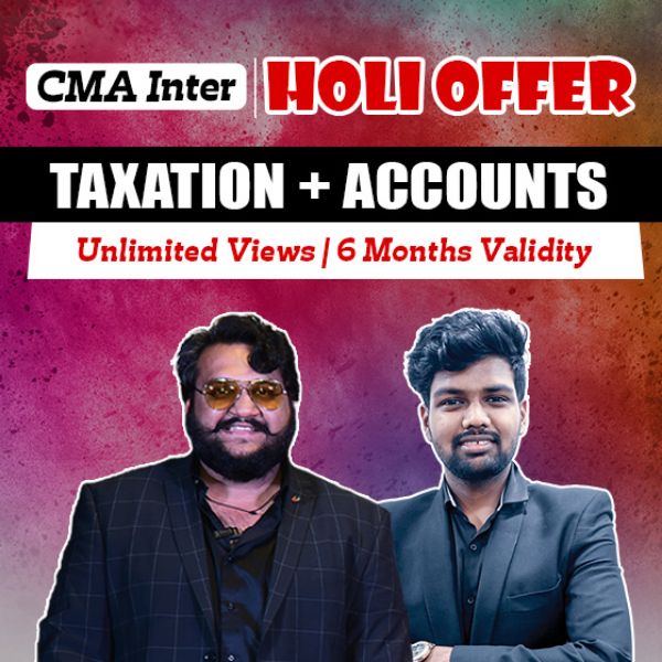 Picture of CMA INTER G1 TAXATION & ACCOUNTS COMBO [HOLI OFFER]