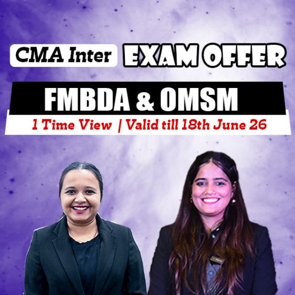Picture of CMA INTER COMBO- GROUP 2 FMDA + OM & SM [EXAM OFFER]