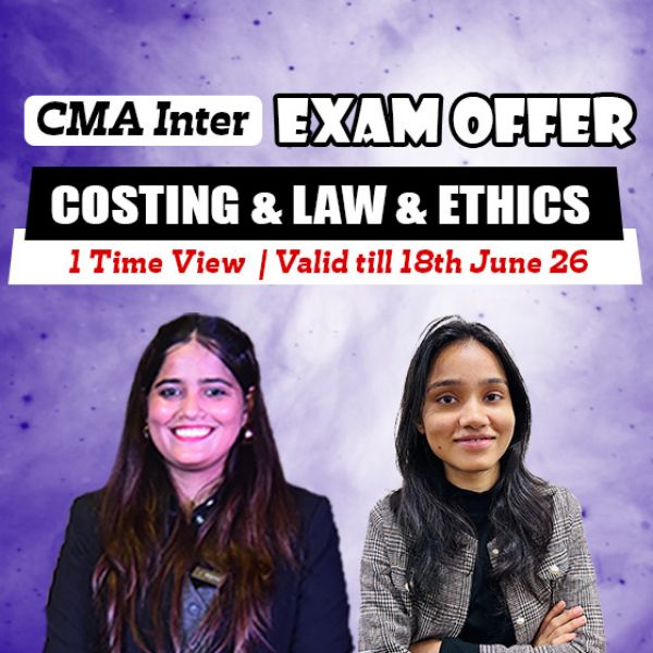 Picture of CMA INTER COMBO GROUP 1- COSTING + LAW & ETHICS [EXAM OFFER]