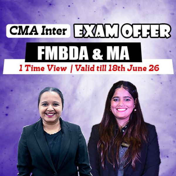 Picture of CMA INTER COMBO- GROUP 2 FMDA + MANAGEMENT ACCOUNTING [EXAM OFFER]