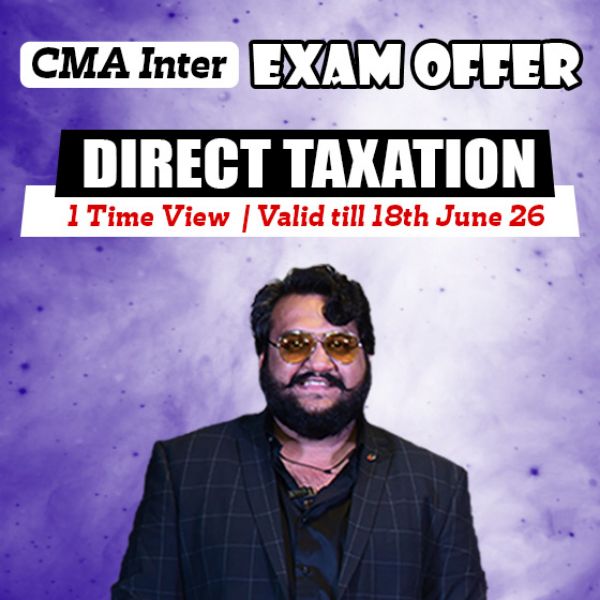Picture of CMA INTER GROUP 1- DIRECT TAXATION [EXAM OFFER]